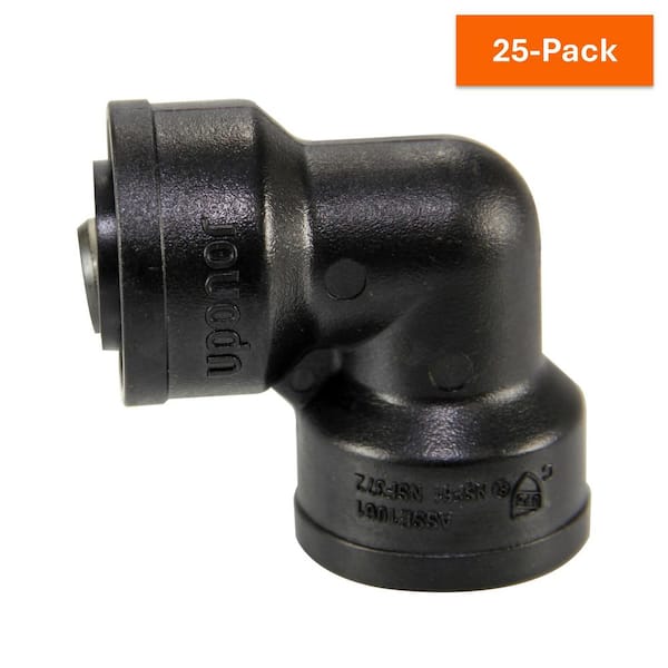 Uponor TotalFit 1/2 in. Push-to-Connect Engineered Polymer 90-Degree Elbow (25-Pack)
