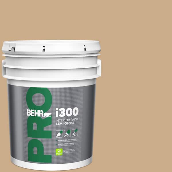 BEHR PRO 5 gal. #N280-4 Perfect Tan Semi-Gloss Interior Paint