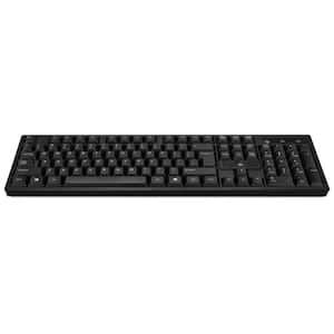 Workmate Full Size Keyboard, 2.4GHz Wireless Connection, 104 Keys, Compatible with Windows OS, Black