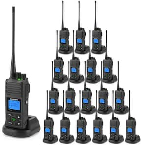 Multi-Function 10 Mile Range Rechargeable Waterproof 2-Way Radio with Charger 19-Pack