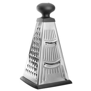 Essentials 10 in. Stainless Steel 4-Sided Pyramid Grater