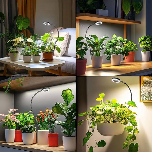 BIBIVIS 3-Pack Plant Lights with Clip, Full Spectrum, 2