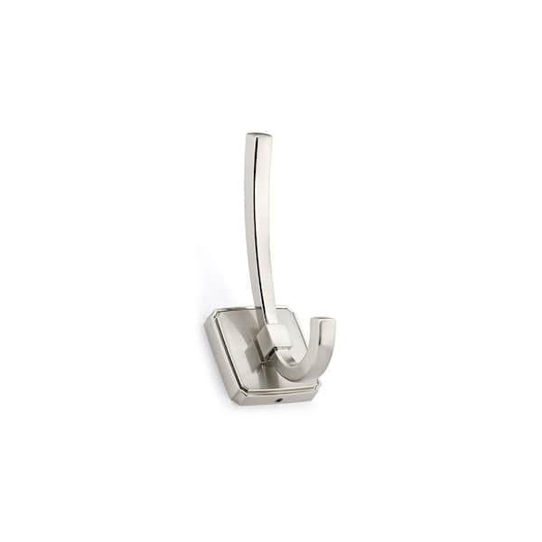 Richelieu Hardware 4-13/16 in. (123 mm) Brushed Nickel Transitional Wall Mount Hook