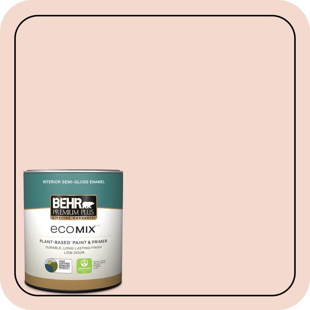 1 qt. #200E-1 Possibly Pink Semi-Gloss Enamel EcoMix Plant-Based Interior Paint & Primer price history on PriceWatchPro
