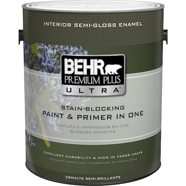 BEHR ULTRA 1 gal. Deep Base Extra Durable Semi-Gloss Enamel Interior Paint and Primer