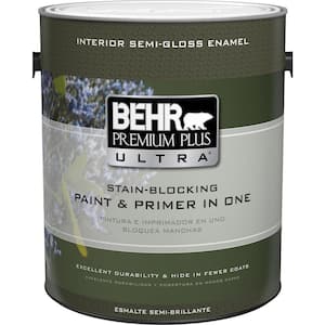 1 gal. Medium Base Extra Durable Semi-Gloss Enamel Interior Paint and Primer