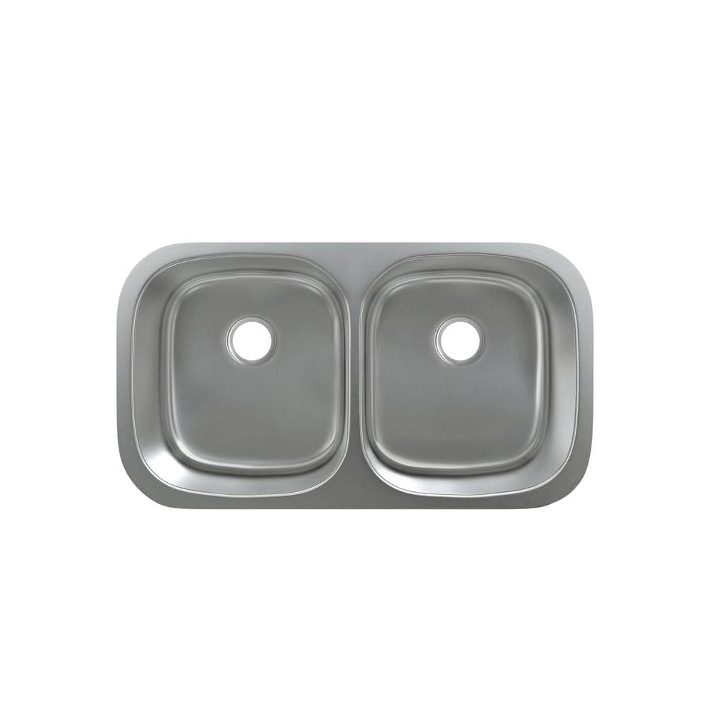 Toulouse 32 x 18 Stainless Steel Dual Basin Undermount Kitchen Sink