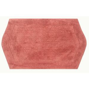 Waterford Collection 100% Cotton Tufted Bath Rug, 21 in. x34 in. Rectangle, Coral