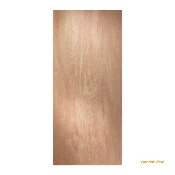 JELD-WEN 30 in. x 80 in. Hardboard Flush Unfinished Solid Core Hardwood Interior Door Slab