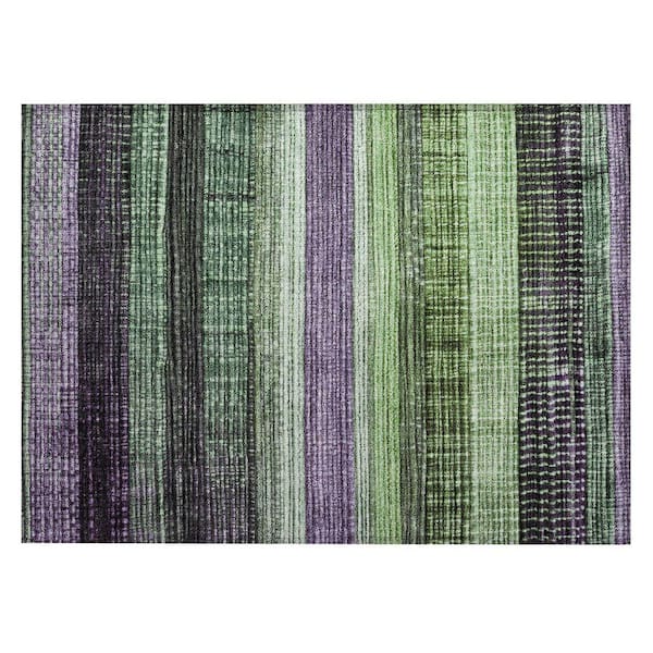 Chantille Machine Washable Indoor/Outdoor Abstract ACN1873 Purple 2 ft. x 3 ft. Accent Rug