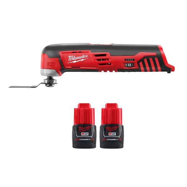 M12 12V Lithium-Ion Cordless Oscillating Multi-Tool & M12 12-Volt 1.5 Ah Lithium-Ion Compact Battery Pack (2-Pack)