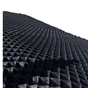 3.3 ft. x 16.5 ft. x 6 in. Black Plastic Plastic Geocell Used in Gardens, Paving, Landscaping