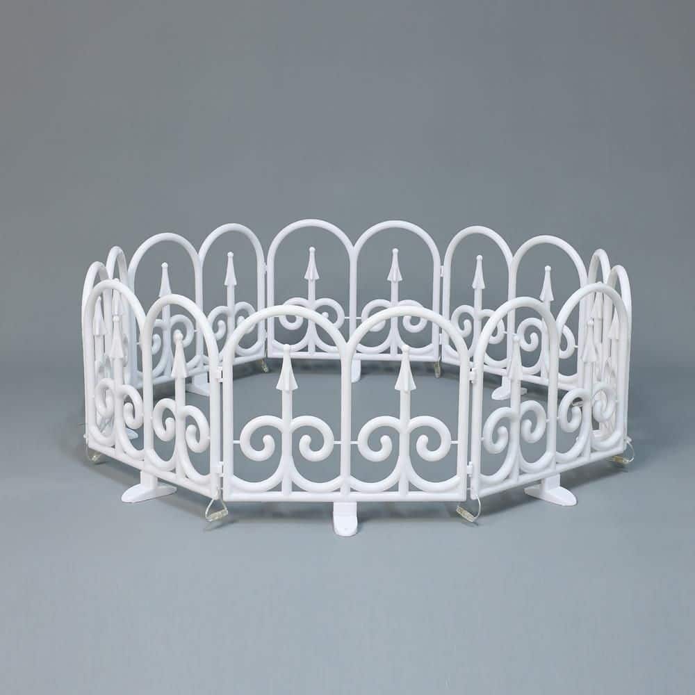 13 in. 8-Piece Light Show Arched Fence Design Outdoor Christmas Decoration price history on PriceWatchPro
