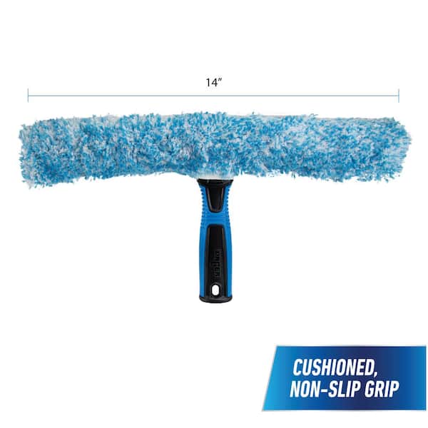 Unger Professional 14 Window Cleaning Tool: 2-in-1 Microfiber