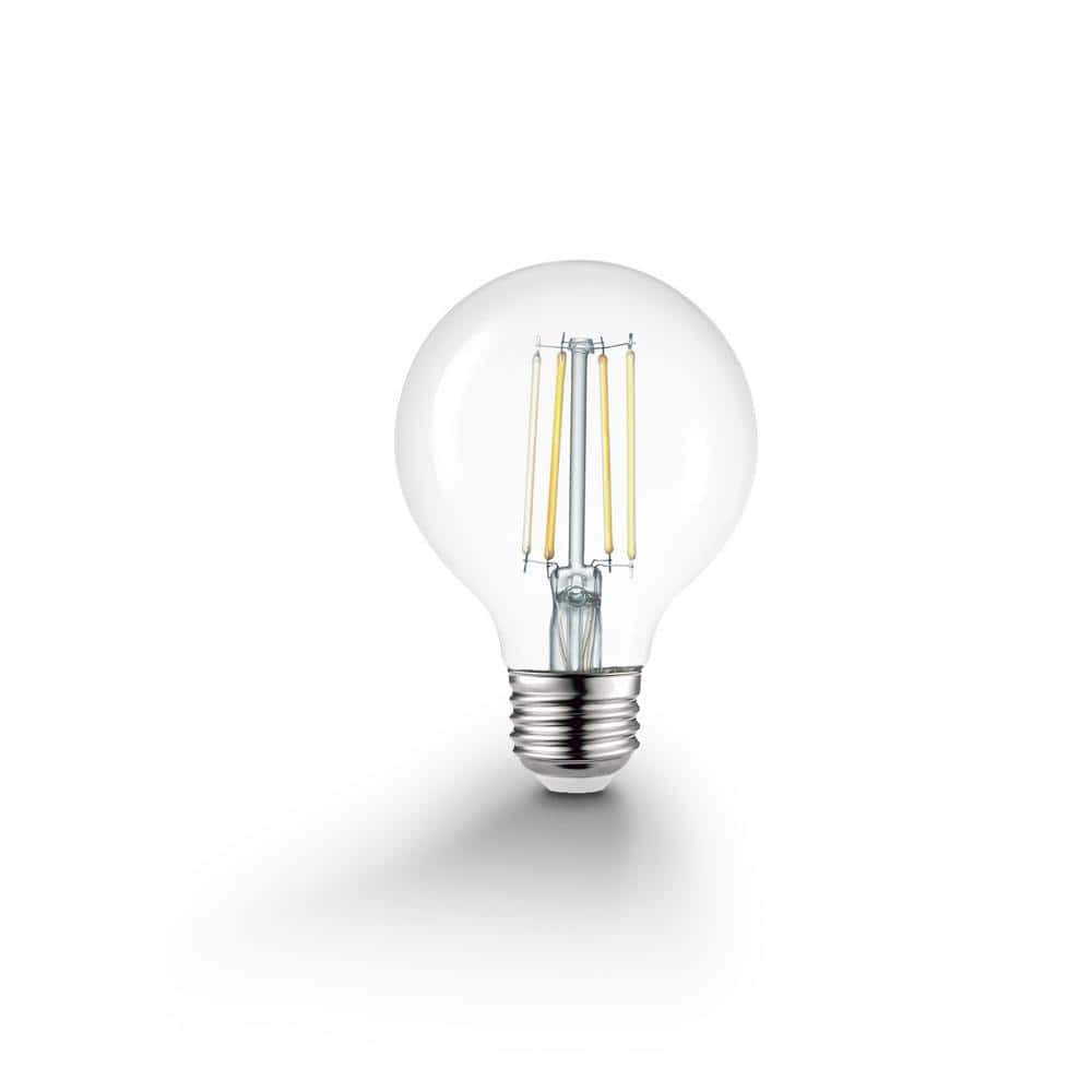 60 Watt Equivalent G25 Wi-Fi Smart Dimmable Vintage Edison LED Light Bulb, 