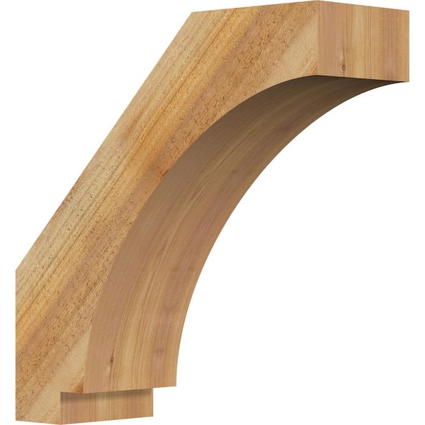 Ekena Millwork 6"W x 18"D x 18"H Imperial Rough Sawn Knee Brace, Western Red Cedar