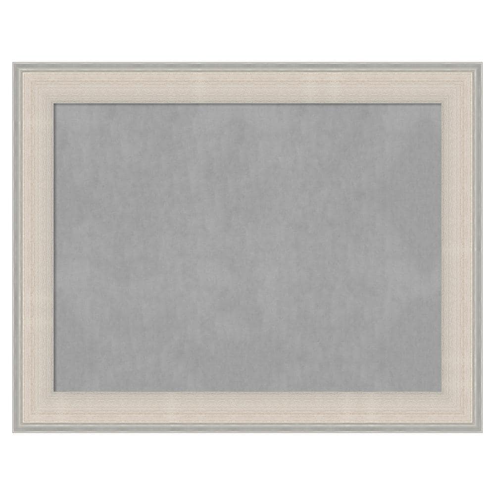 Cottage White Silver 28 in. x 22 in. Framed Magnetic Board price history on PriceWatchPro