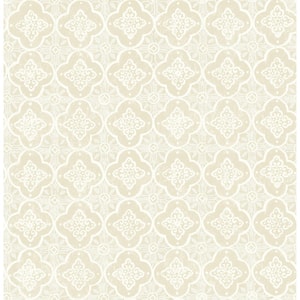 Seville Wheat Geometric Tile Strippable Roll (Covers 56.4 sq. ft.)