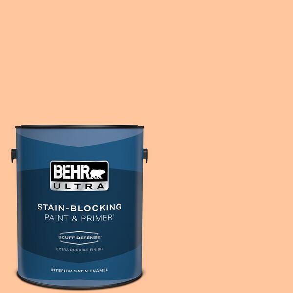 BEHR ULTRA 1 gal. #P210-3 Gumdrops Extra Durable Satin Enamel Interior Paint & Primer