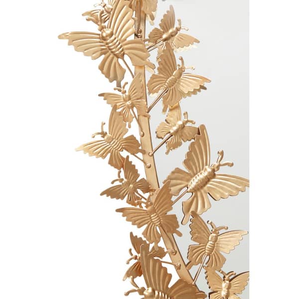 3D Rose Gold Butterflies Peel and Stick Mirrors - On Sale - Bed Bath &  Beyond - 37971888