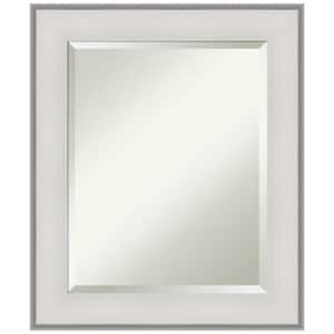 Imperial 21 in. x 24 in. Modern Rectangle Framed White Bathroom Vanity Mirror