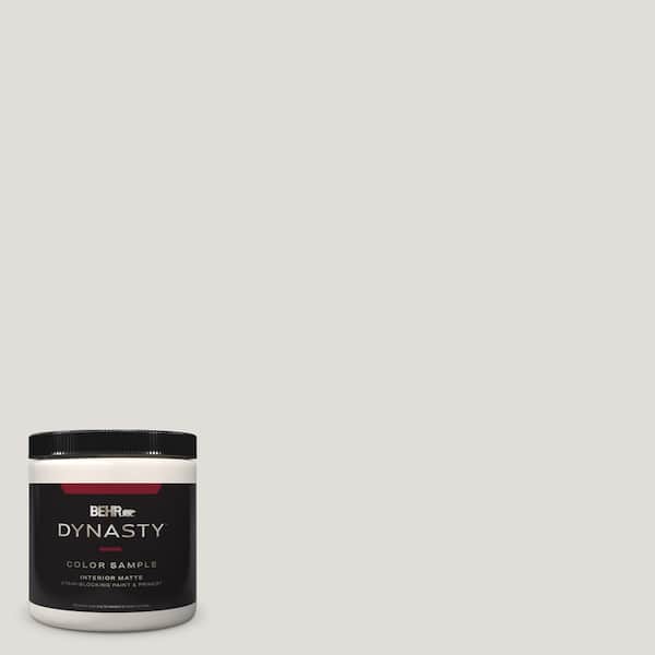 BEHR DYNASTY 8 oz. #PWN-63 Abalone Shell Matte Stain-Blocking Interior/Exterior Paint and Primer Sample