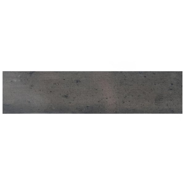 Merola Tile Capri Brick Nero 2-1/2 in. x 10 in. Porcelain Floor
