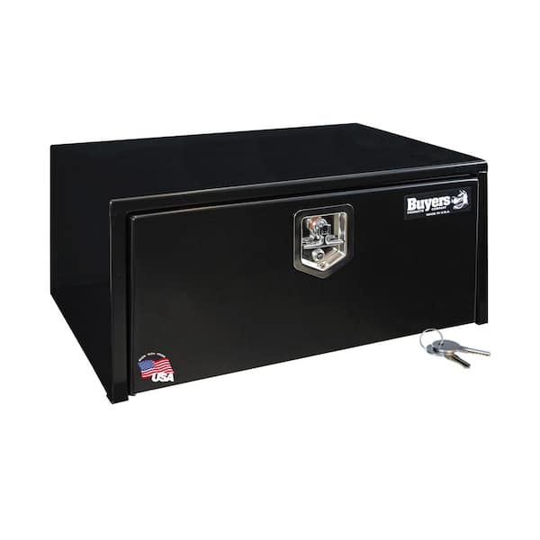 Buyers Products Company 14 in. x 16 in. x 30 in. Gloss Black Steel Underbody Truck Tool Box