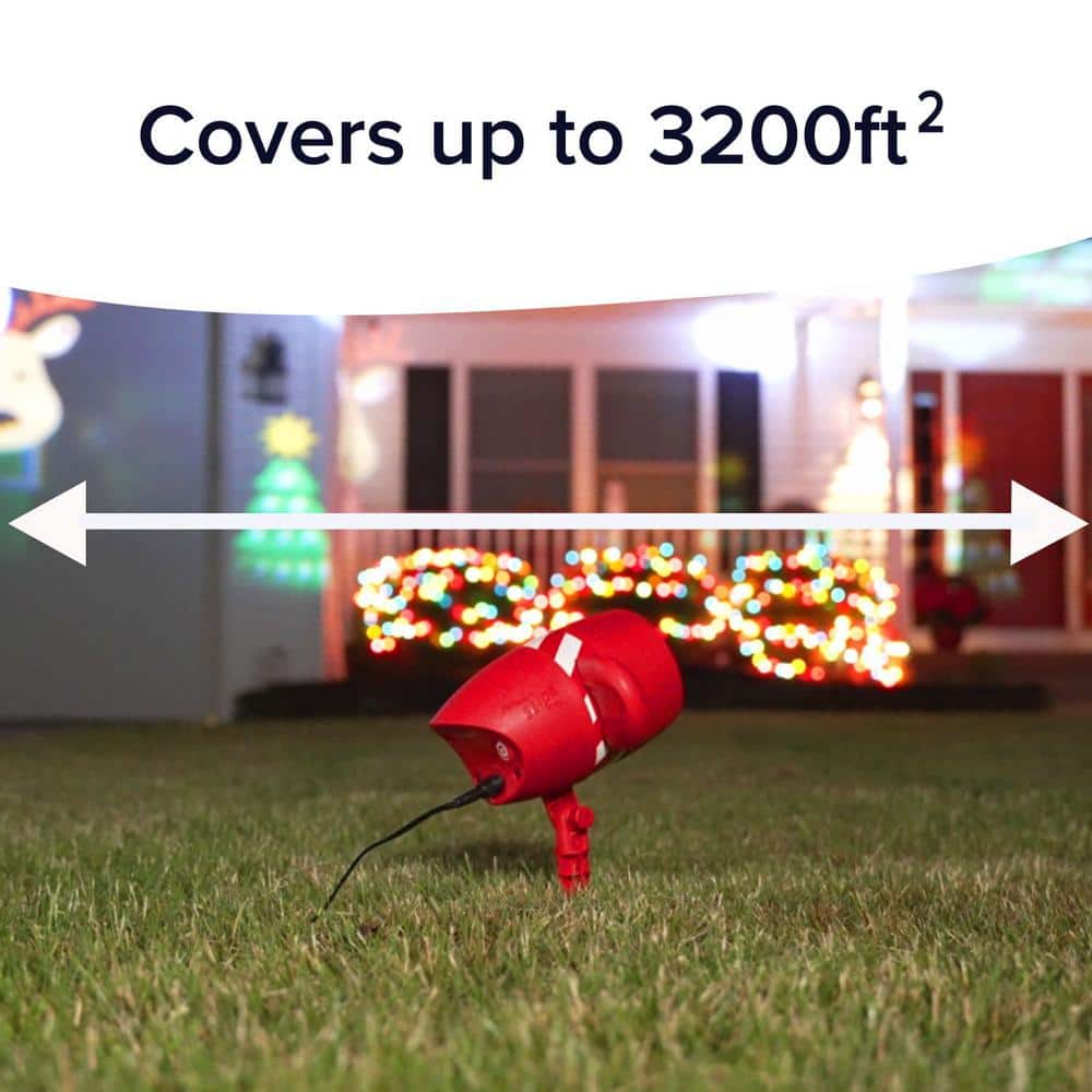 Star Shower Multi-Color LED Christmas Projector with Remote