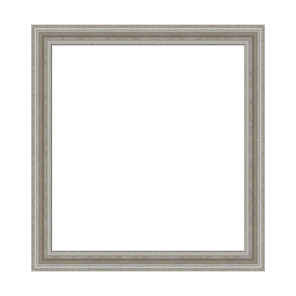 Mirror Makeover Parlor Silver 35.25 in. W x 37.25 in. H Bathroom Mirror Frame Border Kit-Fits a 34 x 36 Mirror price history on PriceWatchPro