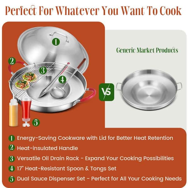 ARC Advanced Royal Champion Stainless Steel 20 in. Mexican Comal