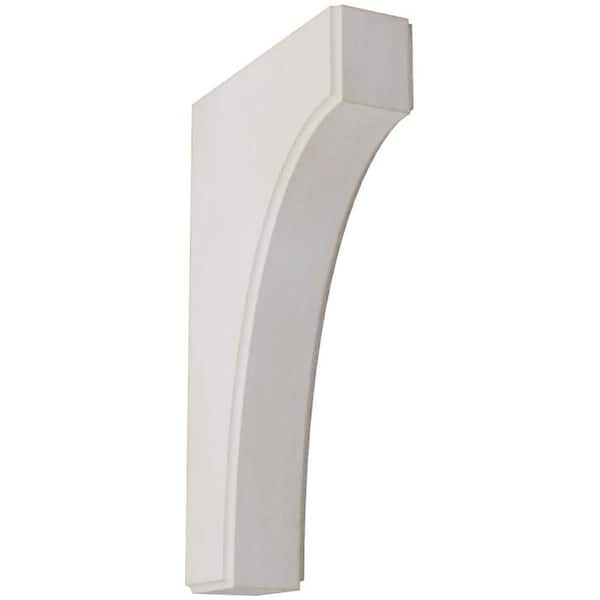 Ekena Millwork 1-3/4 in. x 10 in. x 6 in. Chalk Dust White Clarksville Wood Vintage Decor Bracket