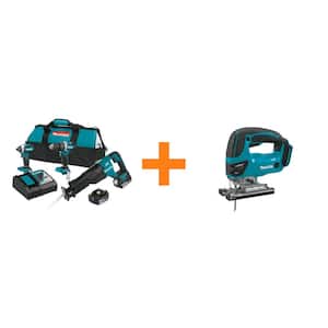 18-Volt LXT Lithium-Ion Brushless Cordless Combo Kit (3-Tool) with 18-Volt LXT Lithium-Ion Cordless Jigsaw