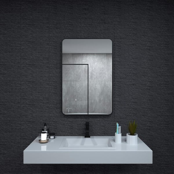 niveal 24 in. W x 36 in. H Rectangular Framed Wall Bathroom Vanity Mirror