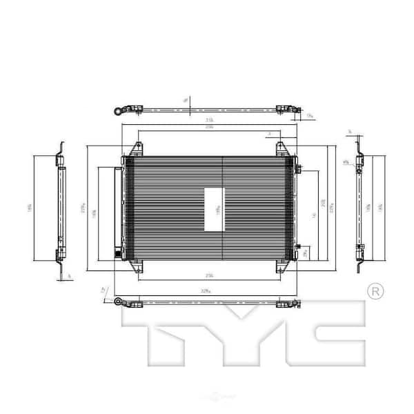 TYC A/C Condenser 2017-2019 Acura MDX