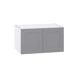 Bristol Painted Slate Gray Shaker Assembled Wall Bridge Kitchen Cabinet (36 in. W x 20 in. H x 24 in. D)