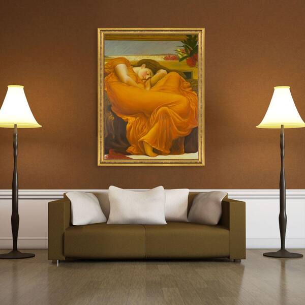 LA PASTICHE Flaming June by Lord Frederic Leighton Versailles Gold