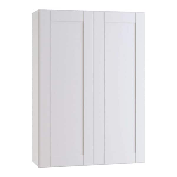 MILL'S PRIDE Richmond Verona White Plywood Shaker Stock Ready to Assemble Wall Kitchen Cabinet Soft Close 24 in W x 12 in D x 42 in H