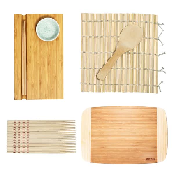6 Piece Bamboo Sushi Set