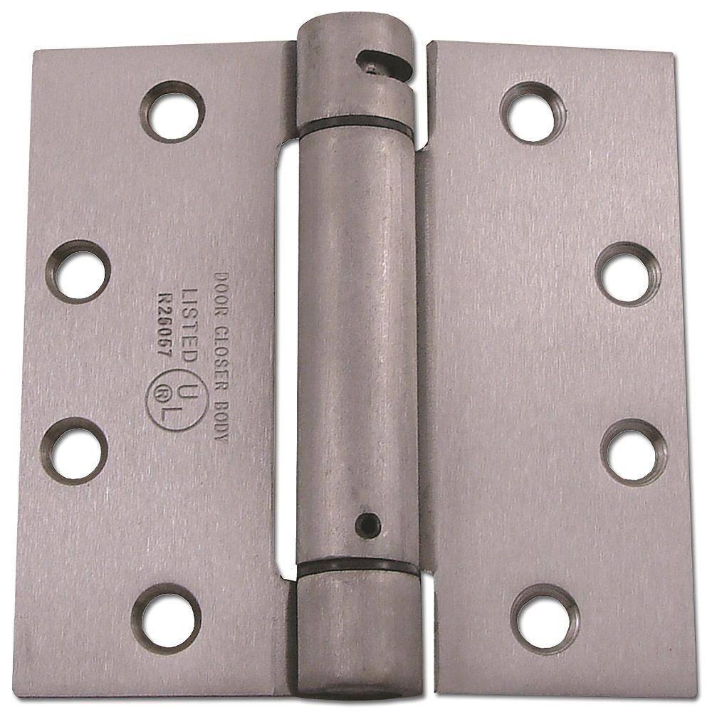 Satin Chrome Finish 4-1/2" x 2-1/4" Square Corners Details about   Spring Hinge w/ holes TS 