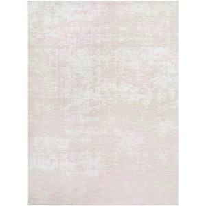 Barbados Mauve/Off-White Abstract 5 ft. x 7 ft. Indoor/Outdoor Area Rug