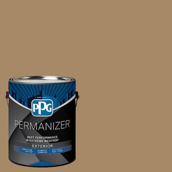 1 gal. PPG1086-6 Coffee With Cream Semi-Gloss Exterior Paint