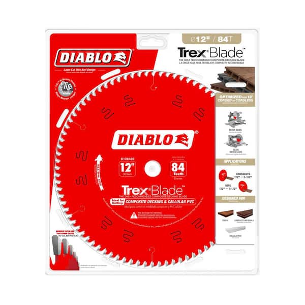 DIABLO 12in. x 84-Teeth TrexBlade Circular Saw Blade for