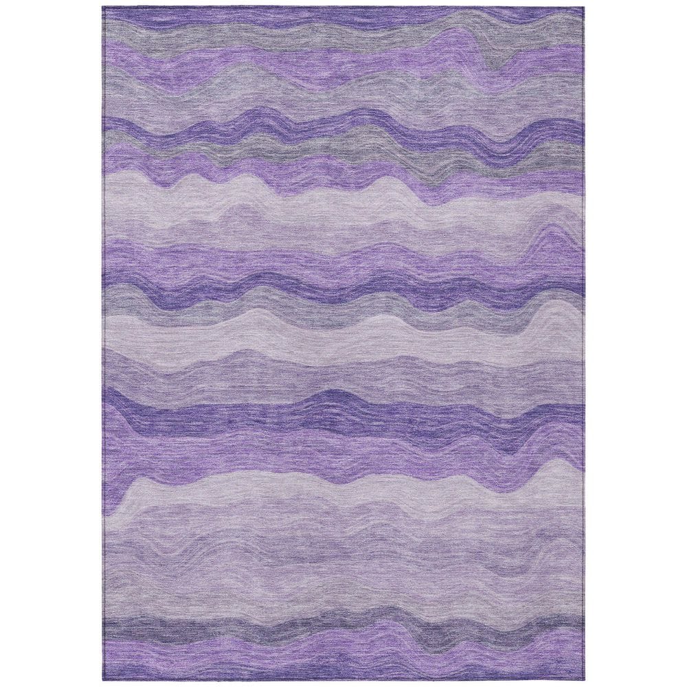 Chantille Machine Washable Indoor/Outdoor Abstract ACN2397 Purple 3 ft. x 5 ft. Area Rug price history on PriceWatchPro