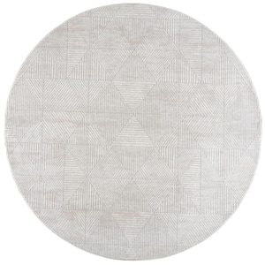 Reserve Montana White 7 ft. 11 in. Round Rug