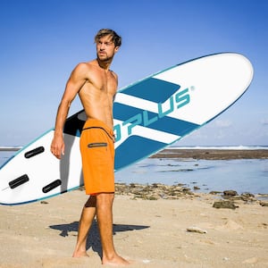132 in. Inflatable Stand Up Paddle Board 6 ft.  ft.  Thick W/Aluminum Paddle Leash Backpack