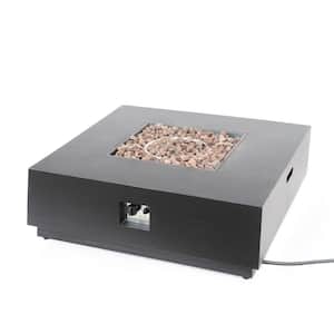 Reign Brushed Brown Square Metal Fire Pit (No Tank Holder)