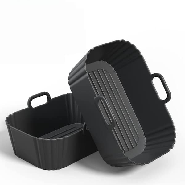 5.9 in. Silicone Air Fryer Liners with Reusable for 8-10QT Air Fryers (2-Pack)