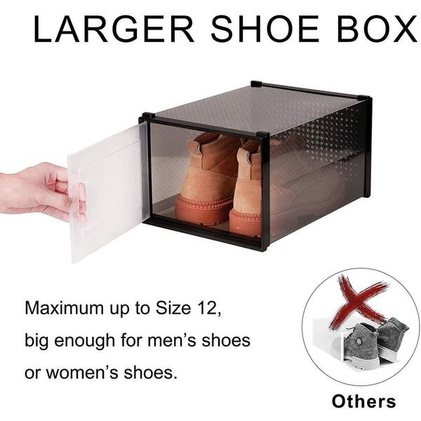 Clear Stackable Large Shoe Drawer