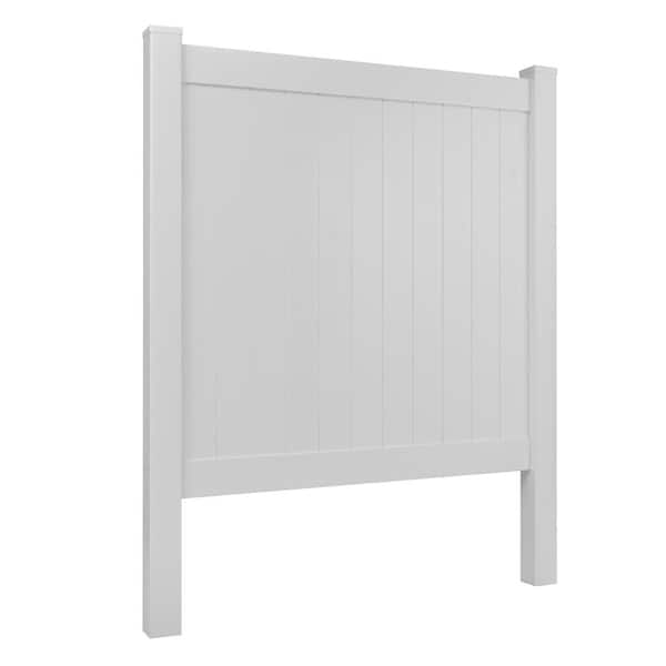 Cesicia 6 ft. H x 6 ft.W White Vinyl Privacy Fence Panels Trellis (2-Pieces)